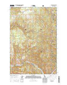 Glenwood Idaho Current topographic map, 1:24000 scale, 7.5 X 7.5 Minute, Year 2014