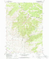 Goat Mountain Idaho Historical topographic map, 1:24000 scale, 7.5 X 7.5 Minute, Year 1965