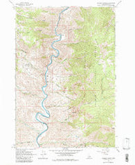 Goldbug Ridge Idaho Historical topographic map, 1:24000 scale, 7.5 X 7.5 Minute, Year 1962