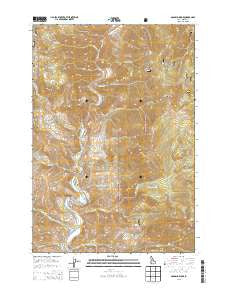 Goldbug Ridge Idaho Current topographic map, 1:24000 scale, 7.5 X 7.5 Minute, Year 2013
