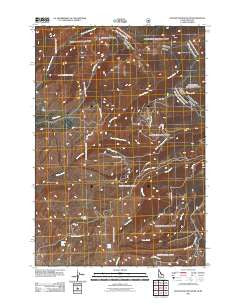 Goldstone Mountain Idaho Historical topographic map, 1:24000 scale, 7.5 X 7.5 Minute, Year 2011