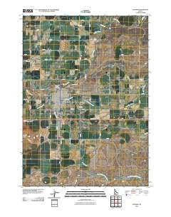 Gooding Idaho Historical topographic map, 1:24000 scale, 7.5 X 7.5 Minute, Year 2010