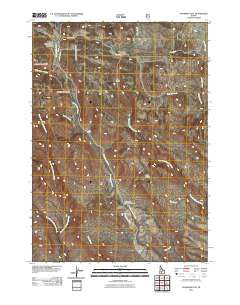 Goodman Flat Idaho Historical topographic map, 1:24000 scale, 7.5 X 7.5 Minute, Year 2011