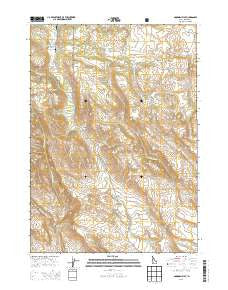 Goodman Flat Idaho Current topographic map, 1:24000 scale, 7.5 X 7.5 Minute, Year 2013