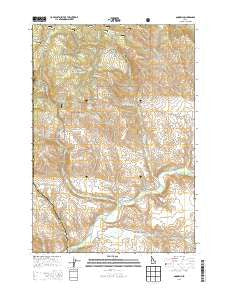 Goodrich Idaho Current topographic map, 1:24000 scale, 7.5 X 7.5 Minute, Year 2013