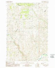 Gooseberry Creek Idaho Historical topographic map, 1:24000 scale, 7.5 X 7.5 Minute, Year 1989