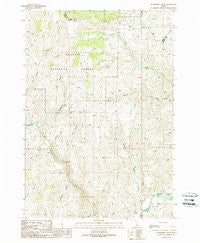 Gooseberry Creek Idaho Historical topographic map, 1:24000 scale, 7.5 X 7.5 Minute, Year 1989