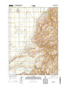 Goshen Idaho Current topographic map, 1:24000 scale, 7.5 X 7.5 Minute, Year 2013