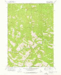 Grand Mtn Idaho Historical topographic map, 1:24000 scale, 7.5 X 7.5 Minute, Year 1972