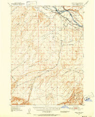 Grand View Idaho Historical topographic map, 1:62500 scale, 15 X 15 Minute, Year 1947