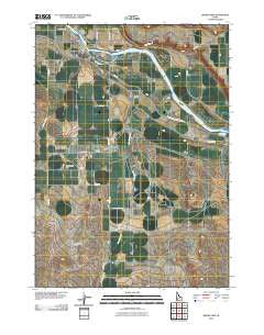 Grand View Idaho Historical topographic map, 1:24000 scale, 7.5 X 7.5 Minute, Year 2010