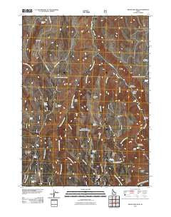 Grand View Peak Idaho Historical topographic map, 1:24000 scale, 7.5 X 7.5 Minute, Year 2011