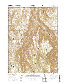 Grand View Peak Idaho Current topographic map, 1:24000 scale, 7.5 X 7.5 Minute, Year 2013