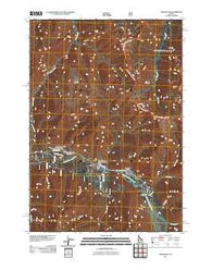 Grandjean Idaho Historical topographic map, 1:24000 scale, 7.5 X 7.5 Minute, Year 2011