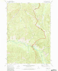 Grandjean Idaho Historical topographic map, 1:24000 scale, 7.5 X 7.5 Minute, Year 1972