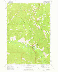Grandjean Idaho Historical topographic map, 1:24000 scale, 7.5 X 7.5 Minute, Year 1972