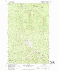 Grandmother Mountain Idaho Historical topographic map, 1:24000 scale, 7.5 X 7.5 Minute, Year 1969
