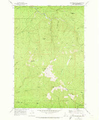 Grandmother Mtn Idaho Historical topographic map, 1:24000 scale, 7.5 X 7.5 Minute, Year 1969