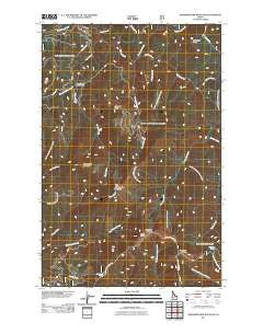 Grandmother Mountain Idaho Historical topographic map, 1:24000 scale, 7.5 X 7.5 Minute, Year 2011