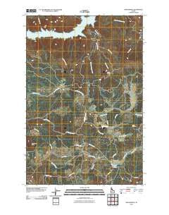 Grangemont Idaho Historical topographic map, 1:24000 scale, 7.5 X 7.5 Minute, Year 2010
