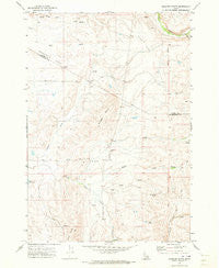 Granger Butte Idaho Historical topographic map, 1:24000 scale, 7.5 X 7.5 Minute, Year 1970