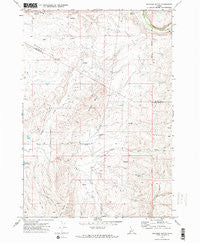 Granger Butte Idaho Historical topographic map, 1:24000 scale, 7.5 X 7.5 Minute, Year 1970