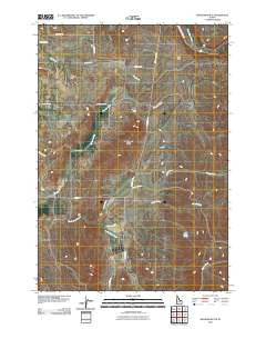 Granger Butte Idaho Historical topographic map, 1:24000 scale, 7.5 X 7.5 Minute, Year 2010
