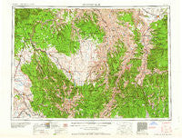 Grangeville Idaho Historical topographic map, 1:250000 scale, 1 X 2 Degree, Year 1959