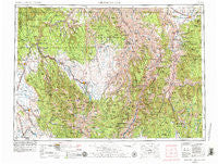 Grangeville Idaho Historical topographic map, 1:250000 scale, 1 X 2 Degree, Year 1955