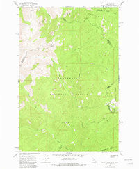 Granite Pass Idaho Historical topographic map, 1:24000 scale, 7.5 X 7.5 Minute, Year 1964