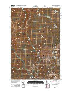 Granite Pass Idaho Historical topographic map, 1:24000 scale, 7.5 X 7.5 Minute, Year 2011