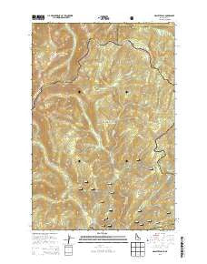 Granite Pass Idaho Current topographic map, 1:24000 scale, 7.5 X 7.5 Minute, Year 2013
