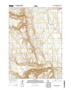 Grasmere Reservoir Idaho Current topographic map, 1:24000 scale, 7.5 X 7.5 Minute, Year 2013