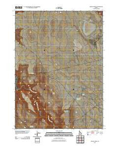 Grassy Ridge Idaho Historical topographic map, 1:24000 scale, 7.5 X 7.5 Minute, Year 2010