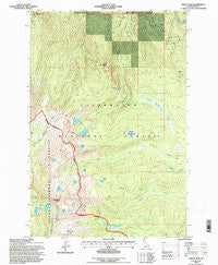 Grave Peak Idaho Historical topographic map, 1:24000 scale, 7.5 X 7.5 Minute, Year 1994
