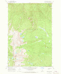 Grave Peak Idaho Historical topographic map, 1:24000 scale, 7.5 X 7.5 Minute, Year 1966