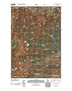 Grave Peak Idaho Historical topographic map, 1:24000 scale, 7.5 X 7.5 Minute, Year 2011