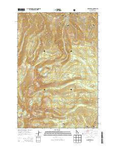Grave Peak Idaho Current topographic map, 1:24000 scale, 7.5 X 7.5 Minute, Year 2013