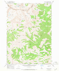 Grays Peak Idaho Historical topographic map, 1:24000 scale, 7.5 X 7.5 Minute, Year 1967