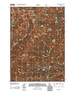 Grays Peak Idaho Historical topographic map, 1:24000 scale, 7.5 X 7.5 Minute, Year 2011