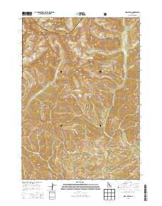 Grays Peak Idaho Current topographic map, 1:24000 scale, 7.5 X 7.5 Minute, Year 2013