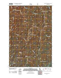 Green Mountain Idaho Historical topographic map, 1:24000 scale, 7.5 X 7.5 Minute, Year 2011