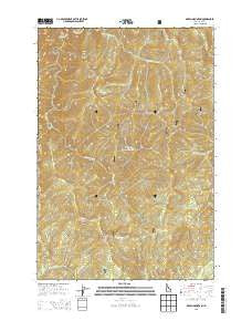 Green Mountain Idaho Current topographic map, 1:24000 scale, 7.5 X 7.5 Minute, Year 2013