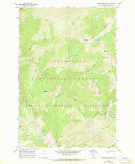 Greenside Butte Idaho Historical topographic map, 1:24000 scale, 7.5 X 7.5 Minute, Year 1966