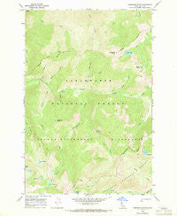 Greenside Butte Idaho Historical topographic map, 1:24000 scale, 7.5 X 7.5 Minute, Year 1966