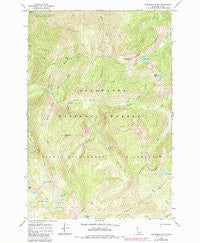 Greenside Butte Idaho Historical topographic map, 1:24000 scale, 7.5 X 7.5 Minute, Year 1966