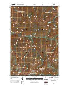 Greenside Butte Idaho Historical topographic map, 1:24000 scale, 7.5 X 7.5 Minute, Year 2011