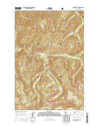 Greenside Butte Idaho Current topographic map, 1:24000 scale, 7.5 X 7.5 Minute, Year 2013