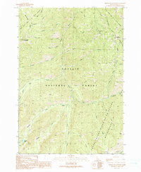 Greyhound Mountain Idaho Historical topographic map, 1:24000 scale, 7.5 X 7.5 Minute, Year 1990