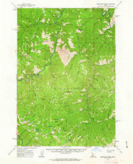 Greyhound Ridge Idaho Historical topographic map, 1:62500 scale, 15 X 15 Minute, Year 1961